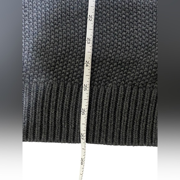 Topshop Charcoal Knit Pullover Sweater Wool Cotton Shoulder Studs Size 4 - Picture 11 of 14